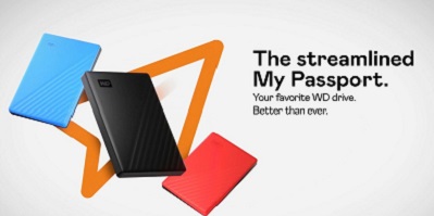 The new redesigned My Passport of Western Digital